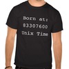 Born at Unix Time Basic Dark T-Shirt